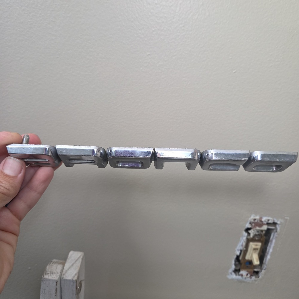 Ford Bronco Fender Emblem Nameplate OEM Chrome Metal E0TB-16B114-JC 1980-86 - Picture 4 of 6